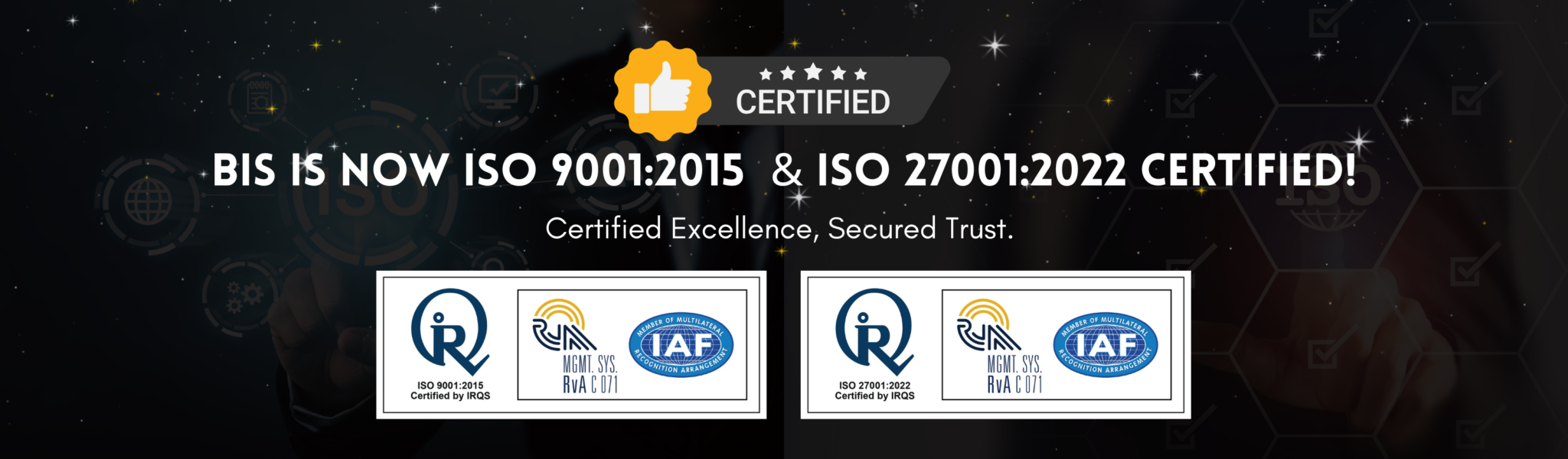 ISO 9001:2015 & 27001&2022